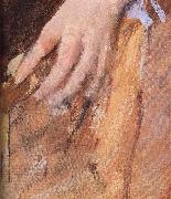 Mary Cassatt, Detail of  The woman in Black